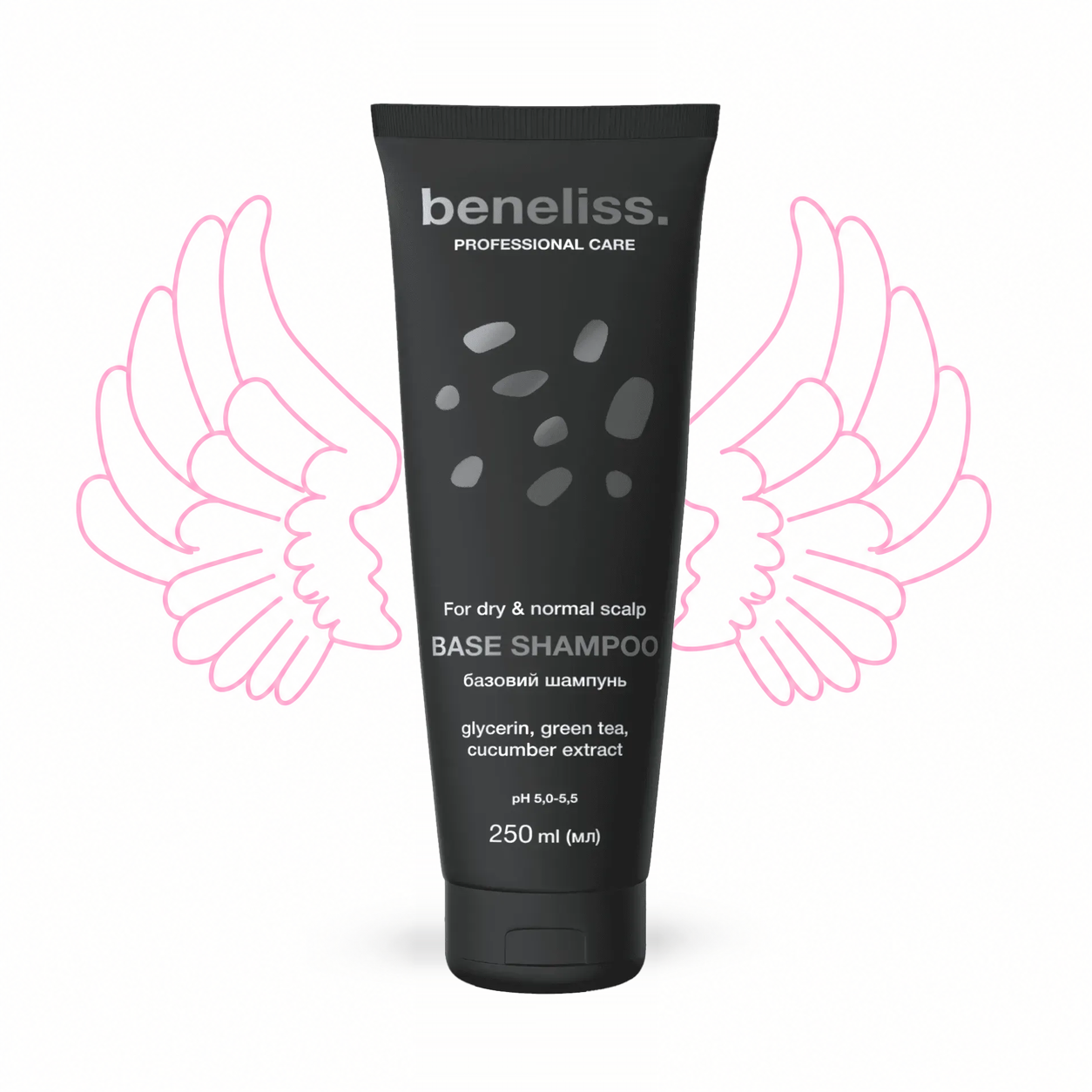 beneliss_base_shampoo_250ml_approved_wings Базовий шампунь Beneliss Base Shampoo For Dry & Normal Scalp 250 мл для сухої та нормальної шкіри голови