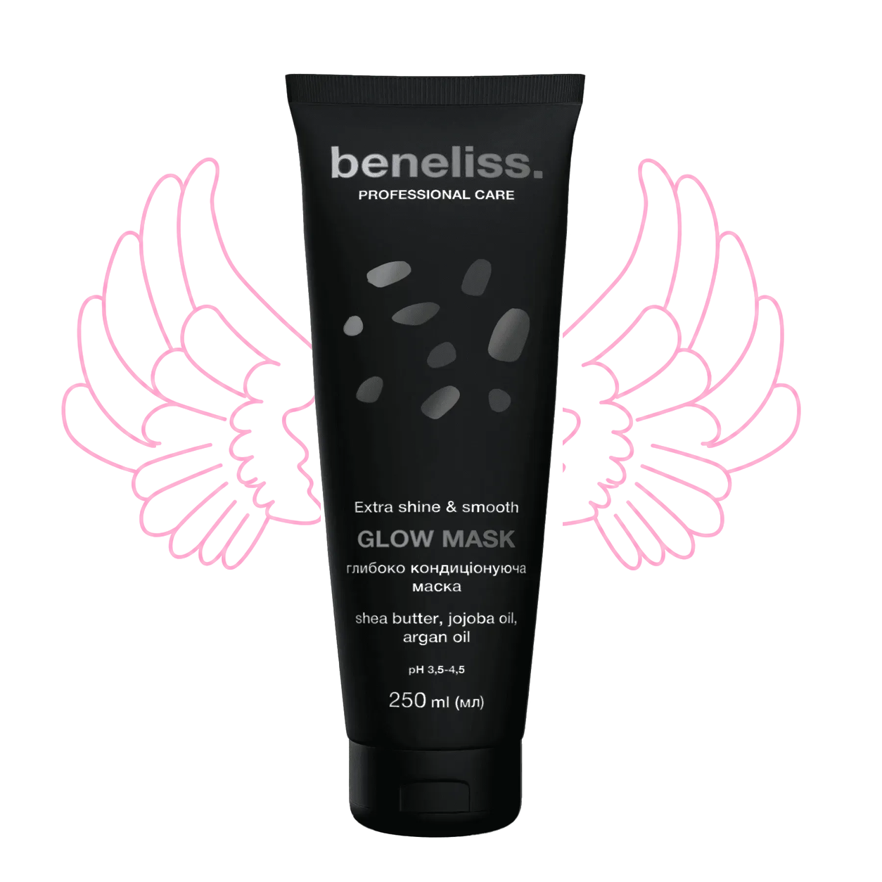 beneliss_glow_mask_250ml_original_wings Глибоко кондиціонуюча маска Beneliss Professional Care Extra Shine & Smooth Glow Mask